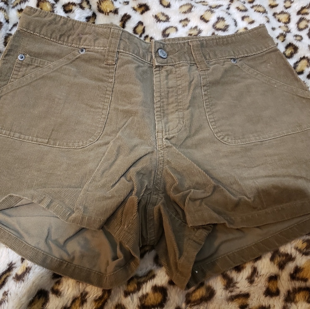 Brown corduroy shorts